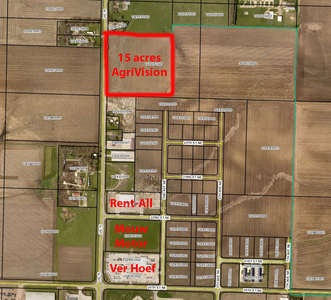 AgriVision seeks 15 acres of land